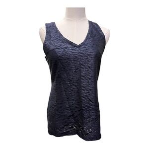 Banana Republic Metallic Lace Sleeveless V-Neck Top – Size Small